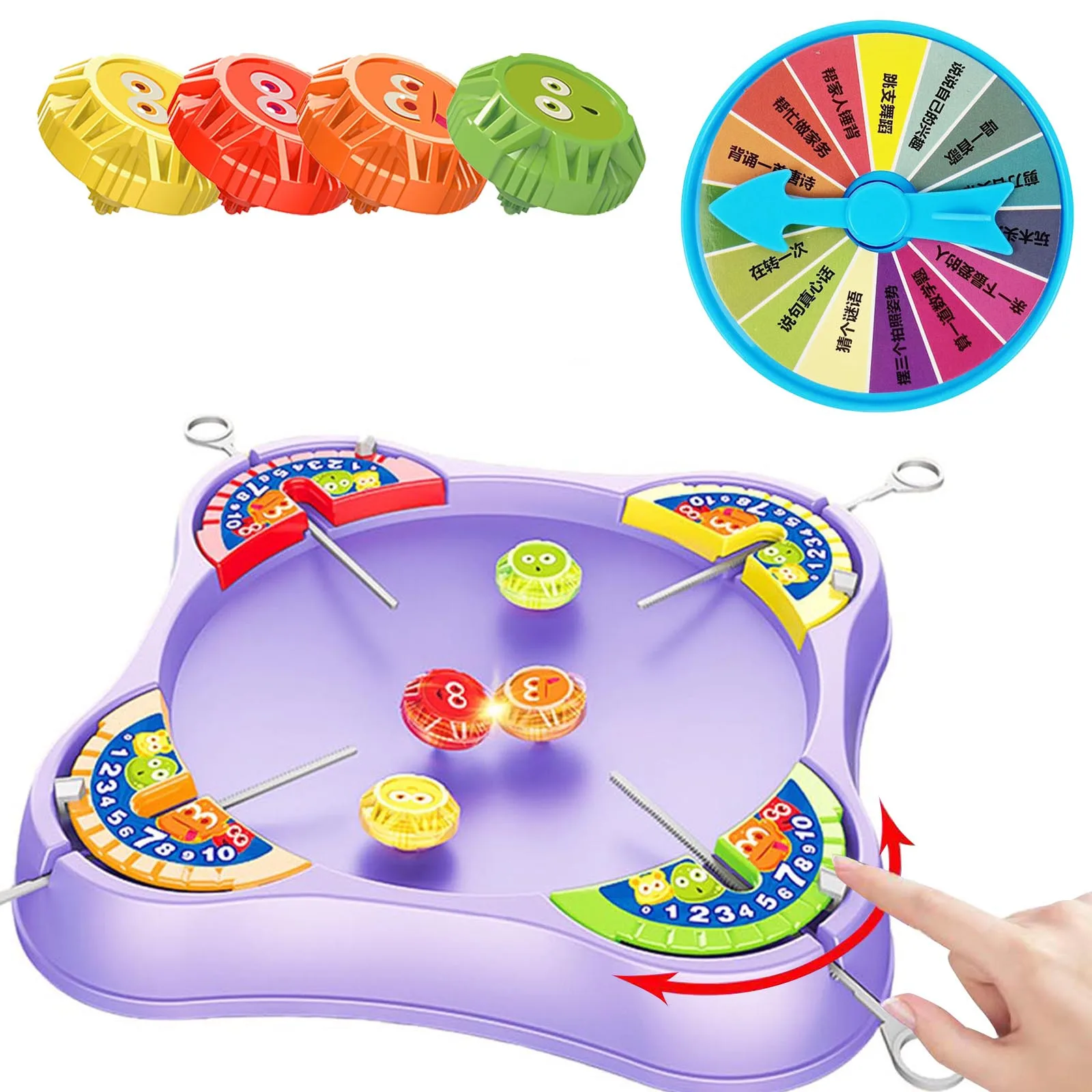 

Spinnings Top Battles Games Set Children Desktop Toy Top Interactive Games Competitive Battles Toy for Kids Children Gifts 1PCS