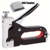 4 in 1 Upholstery Staple Gun, Remover, Gloves, Adjustment Stapler Gun for Wood, Upholstery, Carpentry, Decoration DIY Staple Gun 1