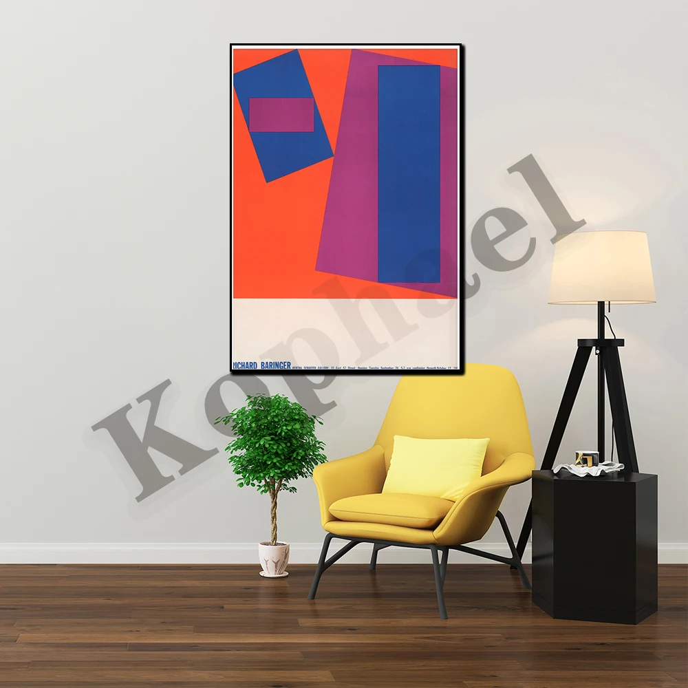 

Baring Abstract Vintage Art Exhibition Poster Canvas Painting