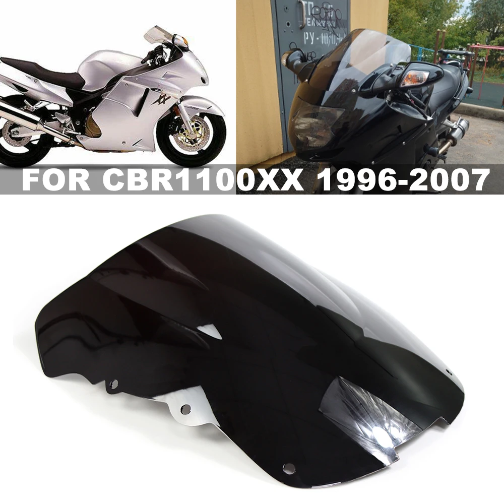 

Ветровое стекло для мотоцикла Honda CBR1100XX CBR 1100 XX супер черный Дрозд 1996-2007 20002 2003 2004 2005 2006 2007