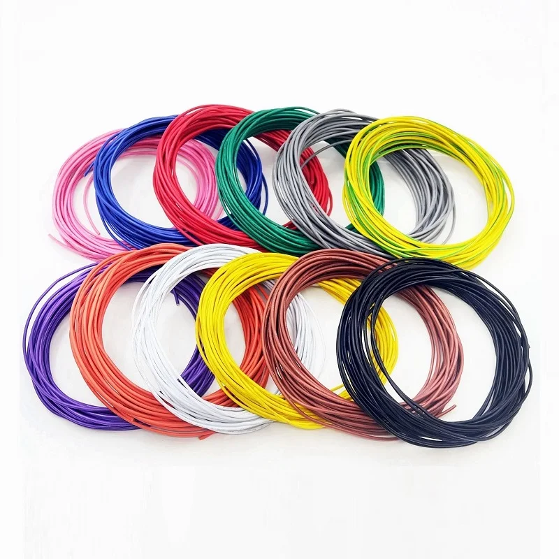 Premium UL1007 Flexible PVC Insulated Tin-Plated Copper Wire - Black & Red for DIY Electrical Projects