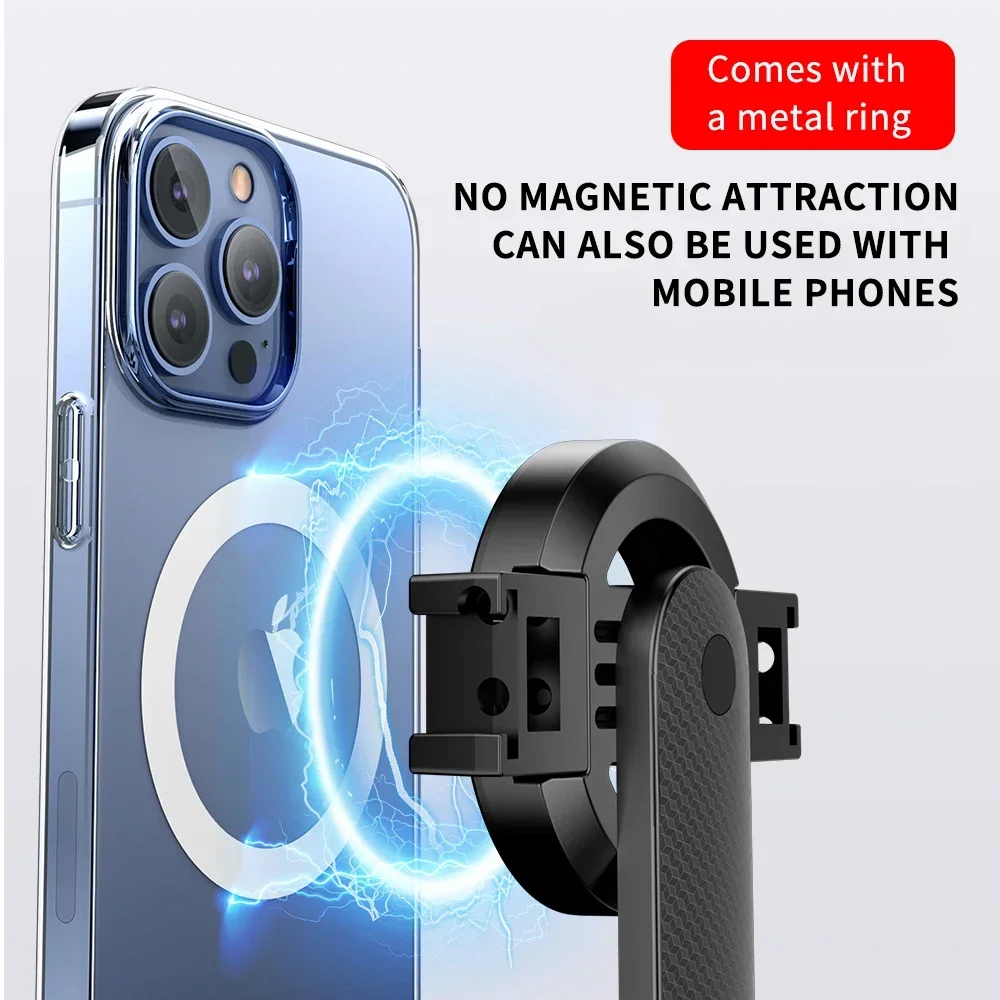 Magnetic Selfie Stick Tripod with Bluetooth Remote for Cellphone for IPhone 16 15 14 13 12 Pro Max Huawei Xiaomi Samsung