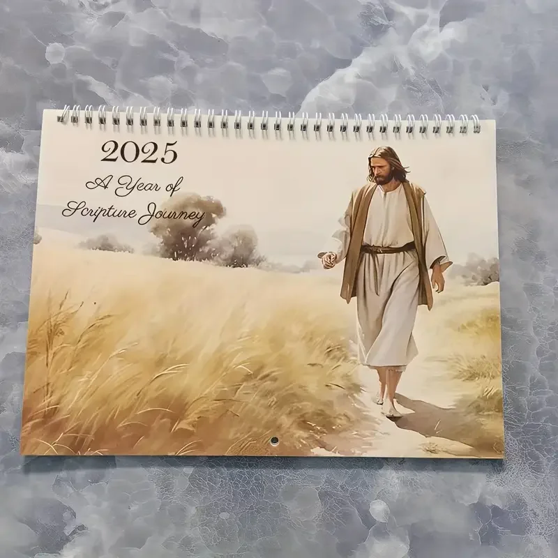 ： Inspirational Scripture Journey Wall Calendar, Laminated Weekly-Monthly View, English, Premium Archival Paper