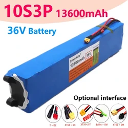 100% Original 36V 10S3P 13.6Ah 18650 Lithium Battery Pack Same Port 42V Electric Scooter M365 Ebike Power Battery with BMS