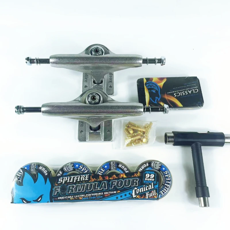 스케이트보드 부품 휠 베어링 T-툴 트럭 세트, 프로 모어 사이즈 139mm, 5.25 인치, 51mm, 52 53/54