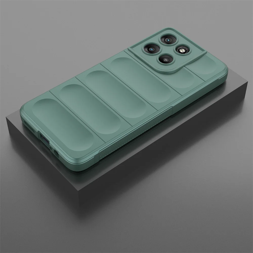 Enhanced Airbag Cushion Rubber Back Case with Rugged Armor Silicone Protection