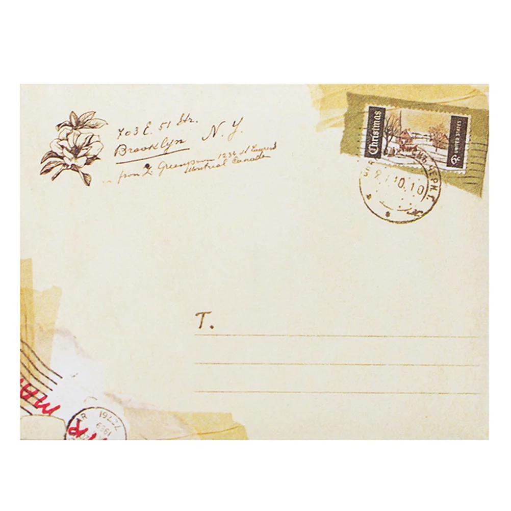 Retro Envelopes Lightweight Paper Practical Storage Small Envelope Business Card Letter Printing Products 48 Pcs