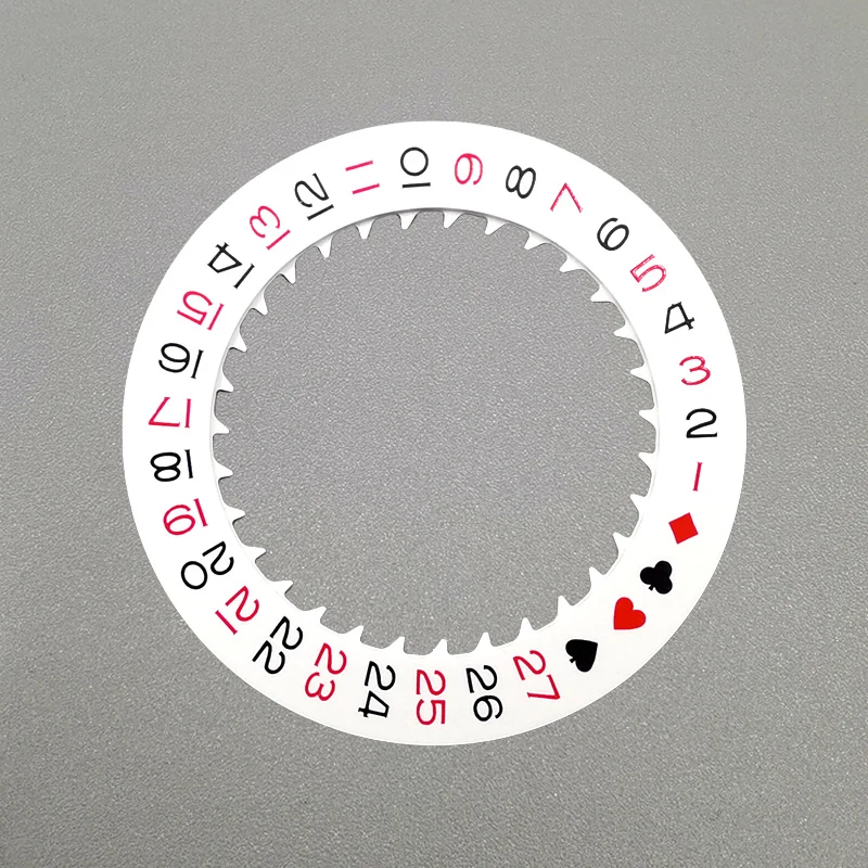 Automatic Mechanical Movement Date Dial Wheel - Red, Blue, Black