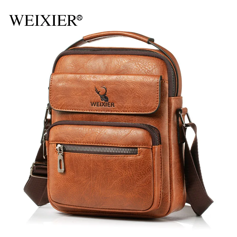 WEIXIER Men's Retro Crossbody Bag Fashion Trend Brand Shoulder Bag