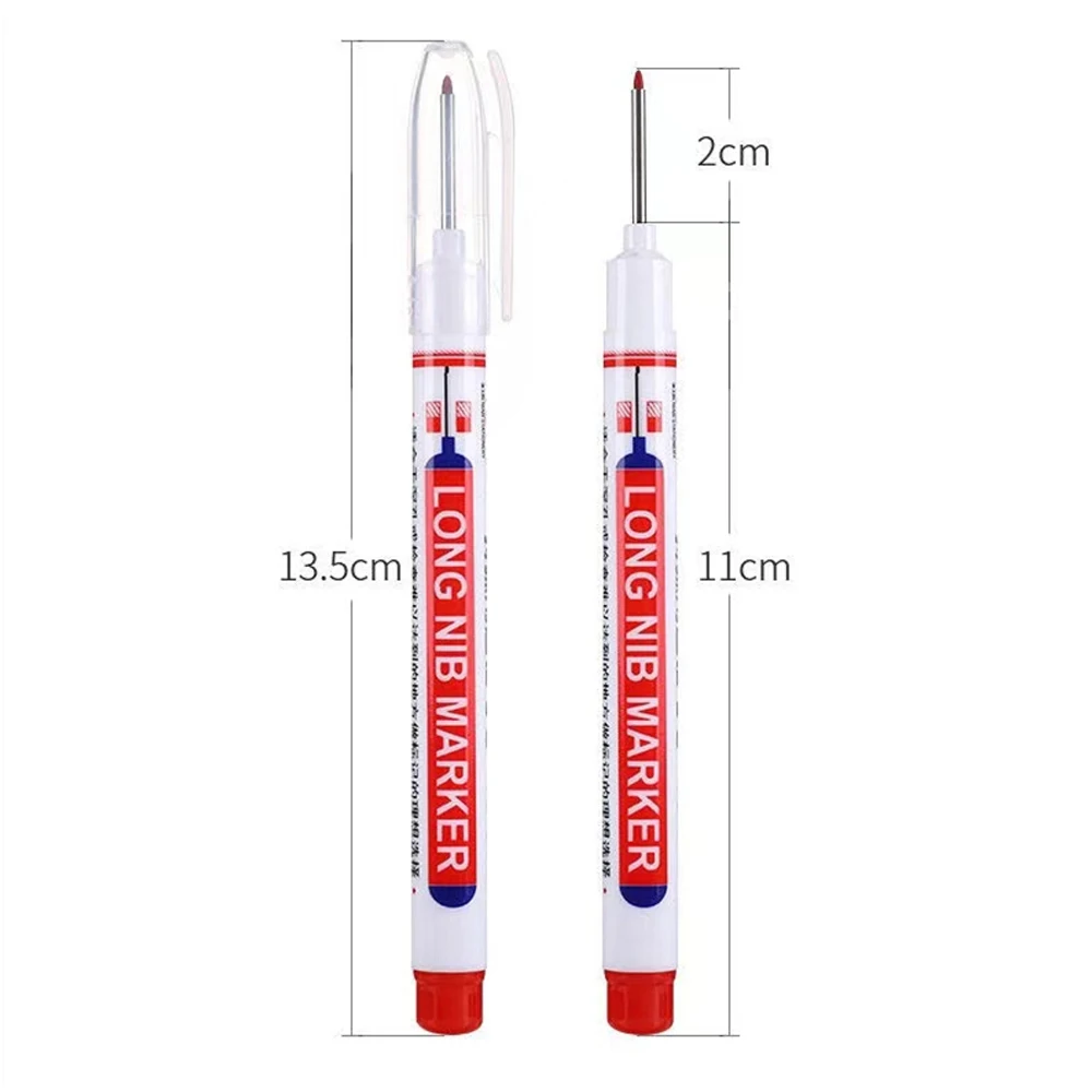 1pc Long Nib Marker Pen 32mm, For Woodworking & Tiling, Quick