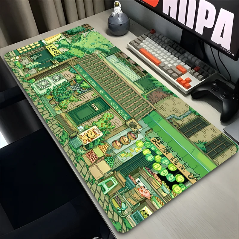 Deskmat Mouse Pad 900x400 Clouds Cat XXL Mousepad Laptop Office Desk Decor Extended Mouse Pad Pc Keyboard Mat Oversize Desk Pad 2