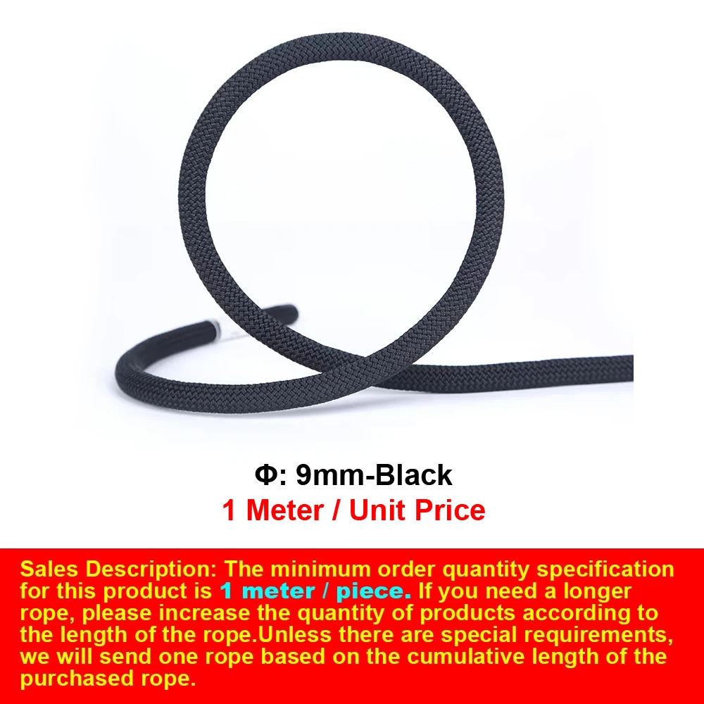 Φ:9mm-14mm, Açık Havada Tırmanma İçin Statik Halatlar, Yüksek İrtifa Operasyonu, Hızlı İniş, Emniyet Halatı, Çeşitli Özellikler, P738