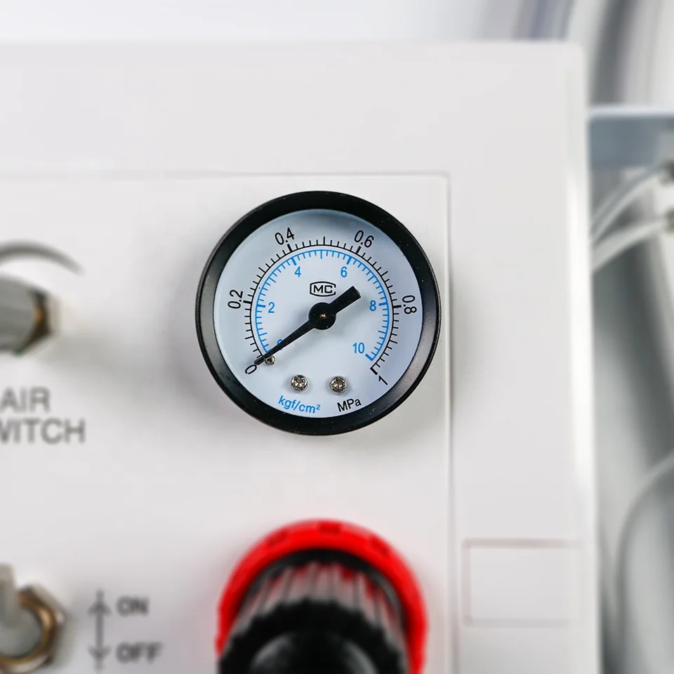 ポータブル歯科用タービンユニット,2/4穴,高速低速エアモーター付き