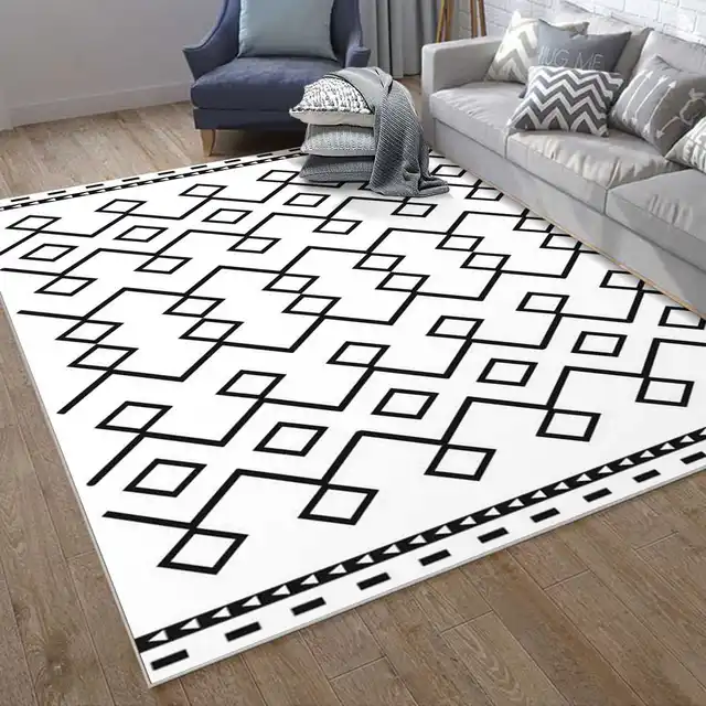 Snailhome Area Rugs for Room, Foldable Non-Slip Carpet Floor Mat
