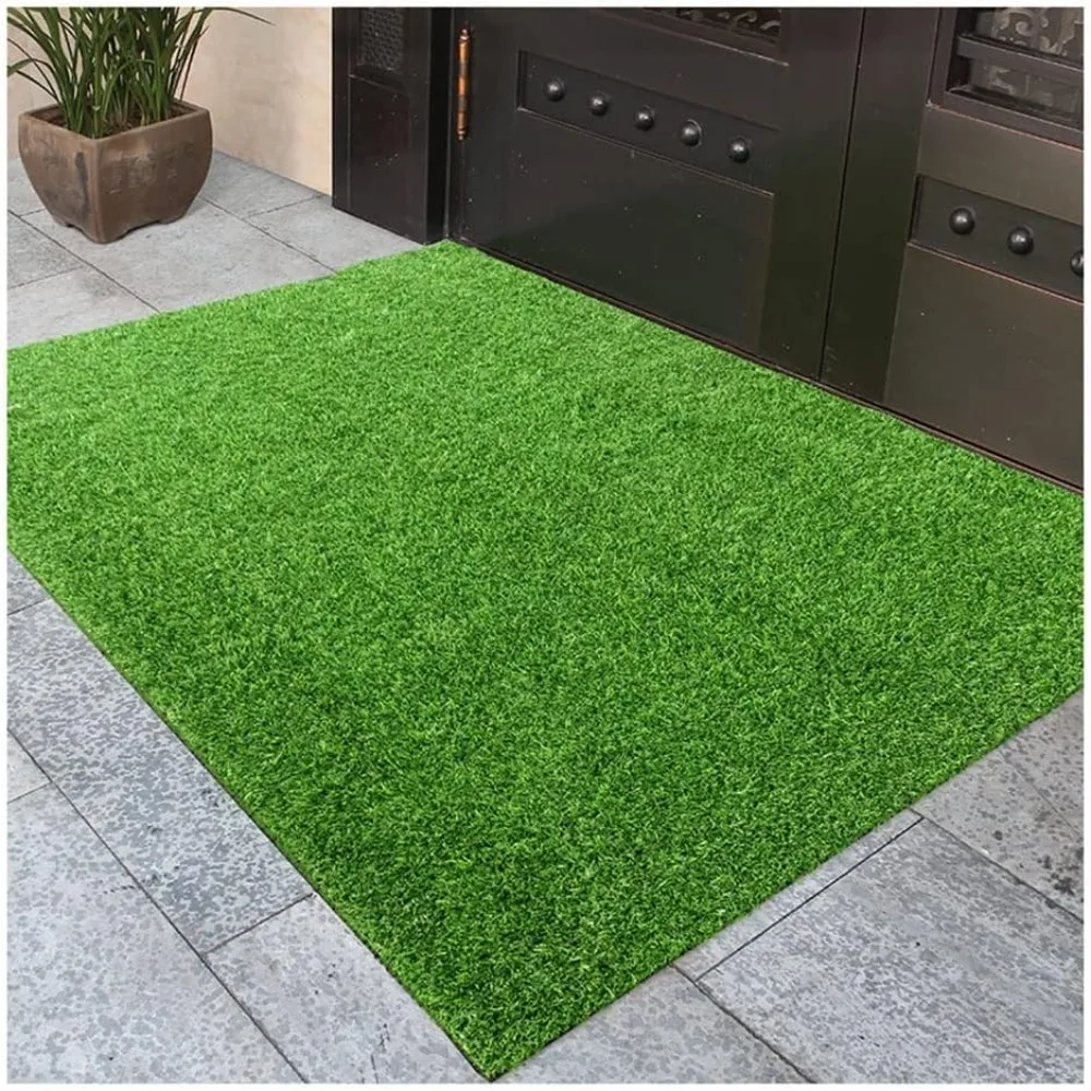 Artificial Lawn, Turf Rug Indoor Outdoor, Realistic Synthetic Fake Grass, Cuttable Lawn Carpet for Garden Lawn Landscape