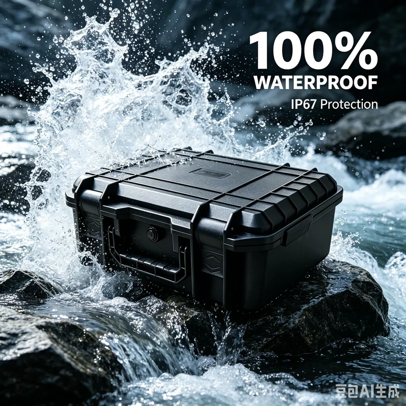 Durable Waterproof Protective Storage Case with Customizable Foam Insert