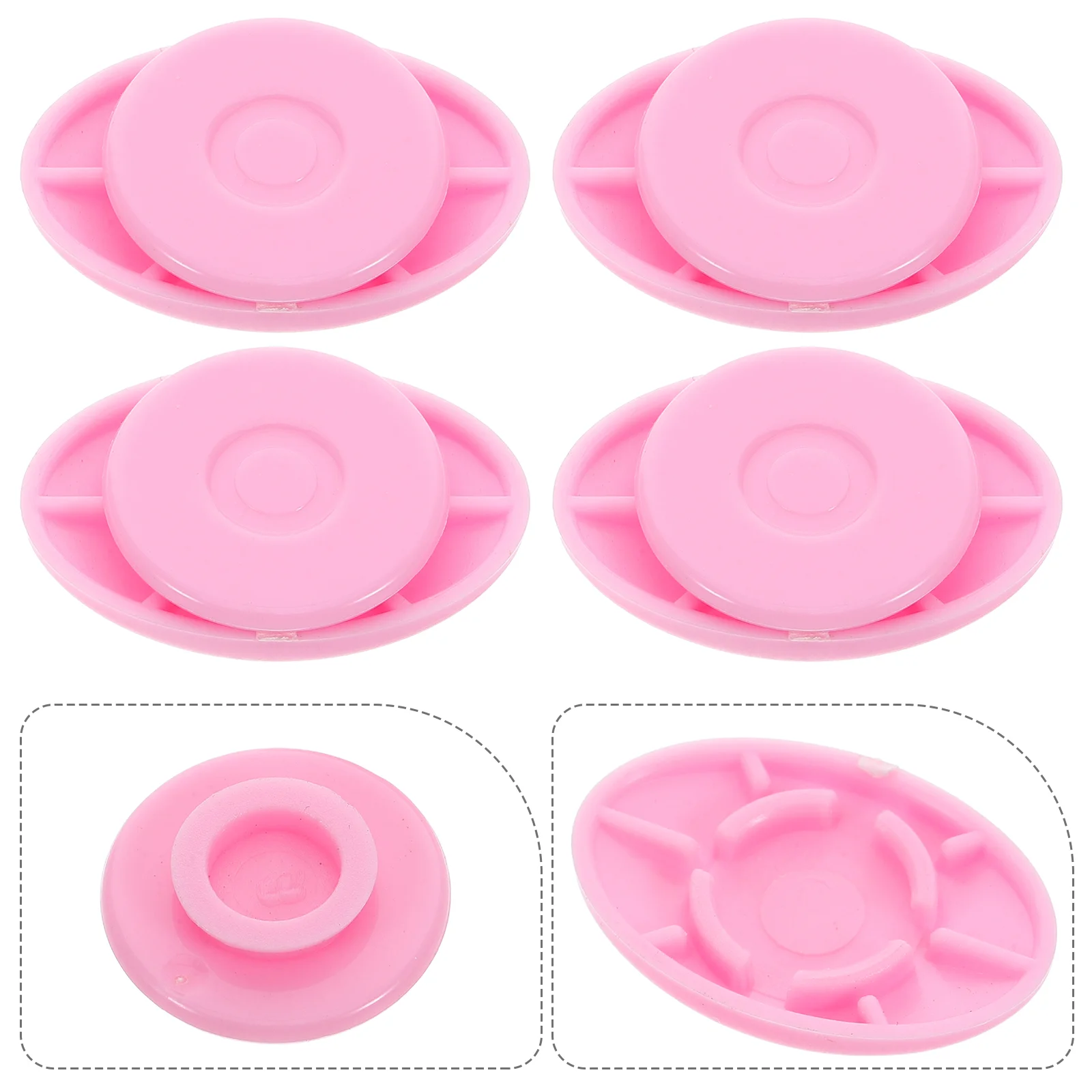 8 Pcs Bibs Magnetic Number Magnets Marathon Clips Race Holder for Runners Pink Running