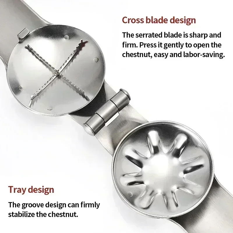 Chestnut Machine 2in1 Kitchen Accessory Nut Sheller Cracker Opener Tool