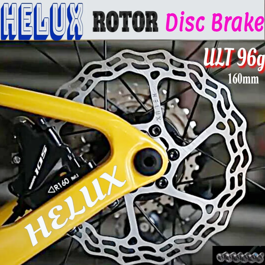 Bicycle Disc Brake Rotor 160mm Hydraulic Brake Rotors High Strength Stainless Steel MTB Rotor Bike Part ULT HELUX