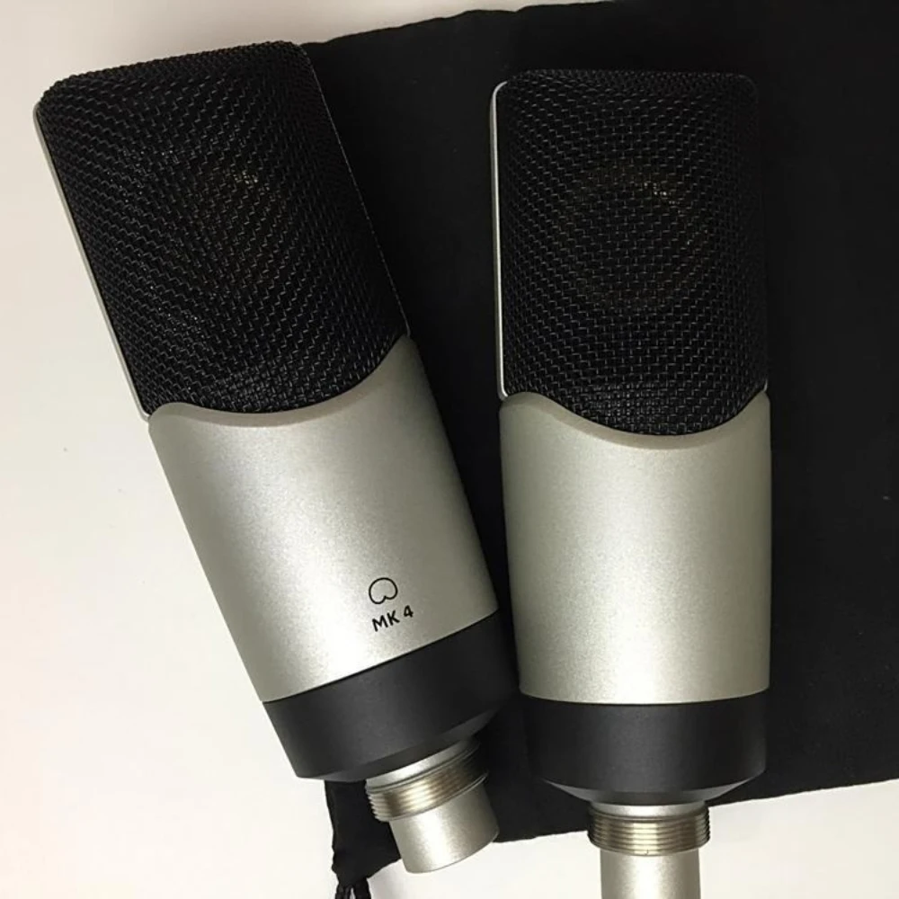 MK4 Studio Microphone Condenser Sound Recording Mic For Voice Overs Live Streaming Recordings podcast