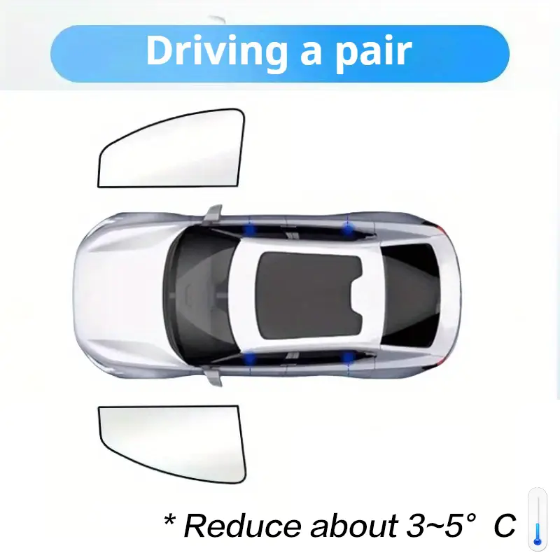100 Blackout Windshield Sunshades Car Sun Shield Shades Sunshade Covers Summer Magnetic Side Window UV Protection Front Rear - Image 10