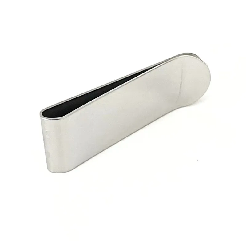 Metal Stainless Steel Money Clips Folder Stripe Print Silver Cash Clamp Holder Wallet Slim Card ID Money Clips Men Women