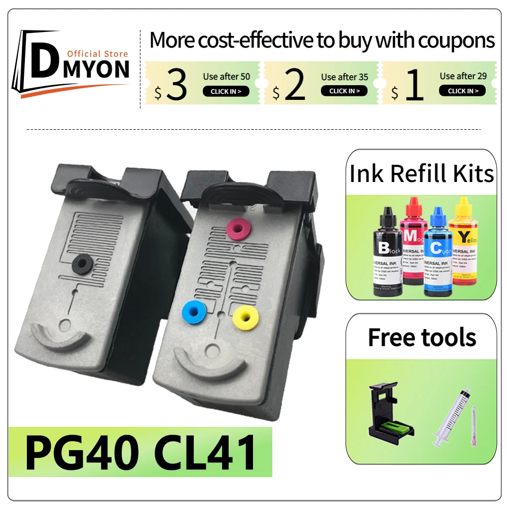 1X Cartuccia Per Canon MP180 IP1900 MP190 MP450 MX300 IP1200 IP1700
