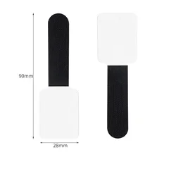 Self-Adhesive Reusable Cable and Cord Organizer Straps - 30PCS (Black)
