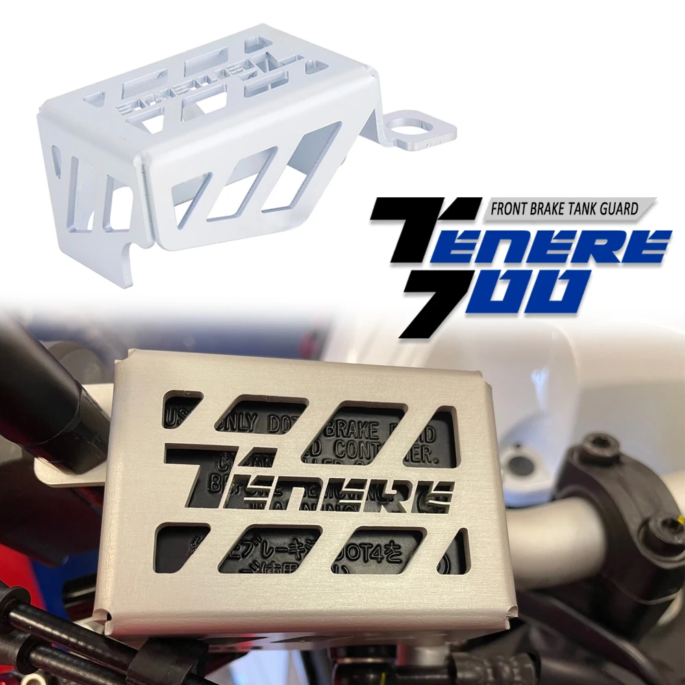 

Tenere700 Silver Front Brake Fluid Reservoir Cap Cover Protector Guard For YAMAHA TENERE 700 Tenere 700 Motorcycle Accessories