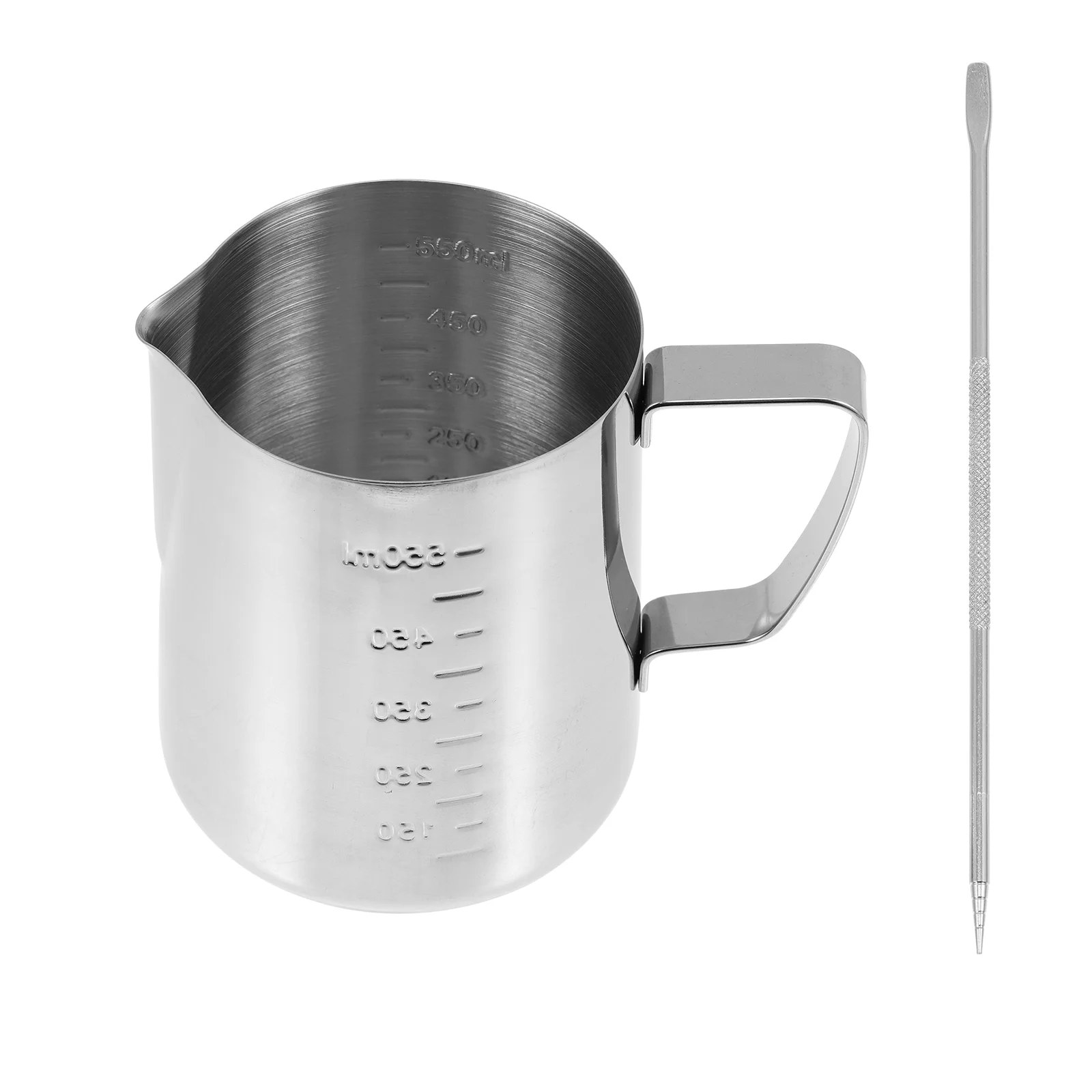 

Stainless Steel Flower Tank Milk Frother Cup Frothing Pitcher Water Metal Jug Creamer