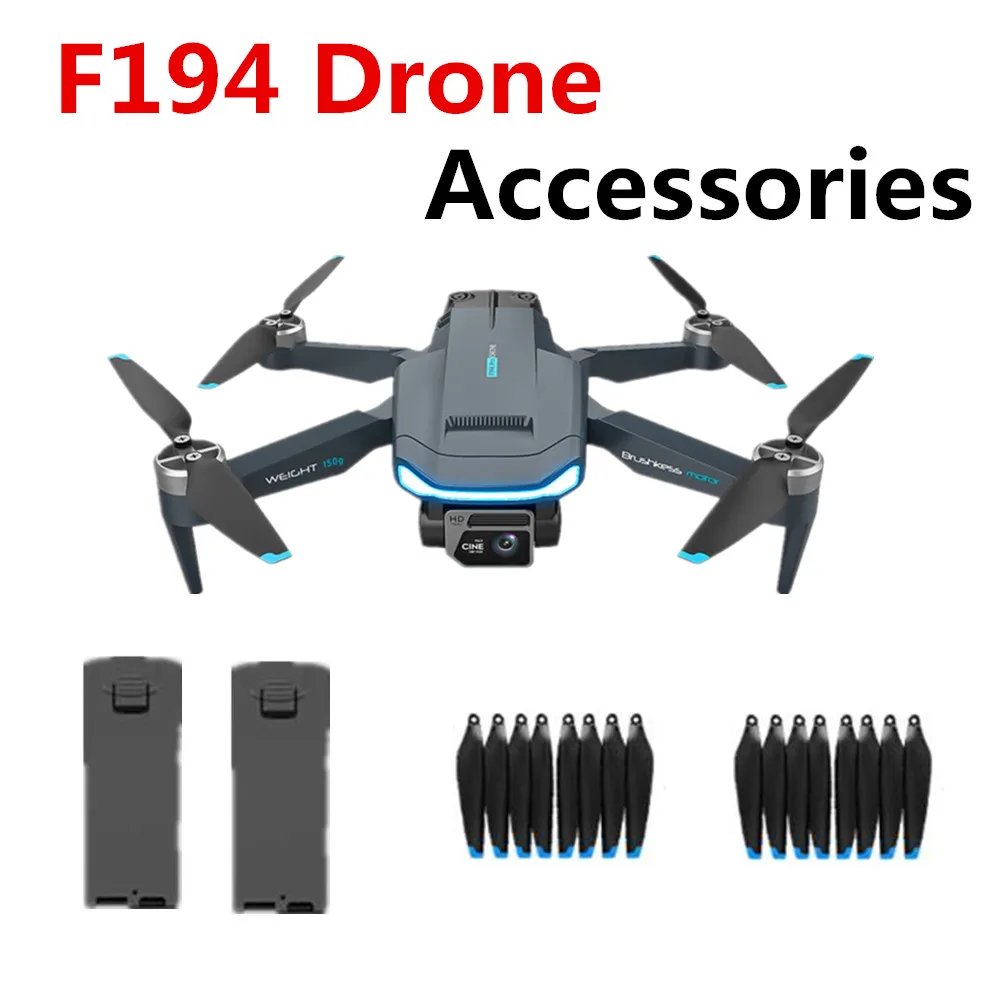 

F194 Drone оригинальные аксессуары 7,4 V 2500mAh батарея/пропеллер кленовый лист, для F194 Drone запасные части F194 батареи