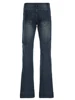 Weekeep Streetwear Low Rise Flared Jeans y2k Vintage Slim-fitting All-match Blue Denim Pants 2000s Casual Women's Jeans Harajuku 5