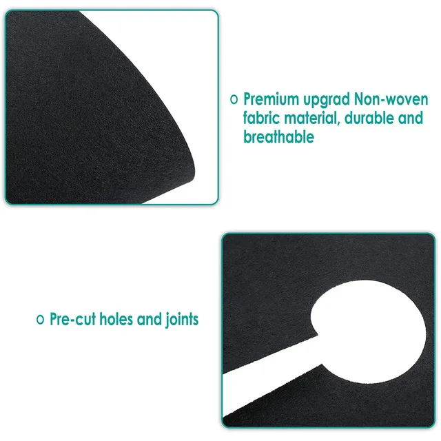 5/10 db Kerti Fa Növényi Burkolat Védelme Gyomszőnyegek Ökológiai Gyomnövény Kontroll Talajtakaró Virág Edény Kertész - Image 3