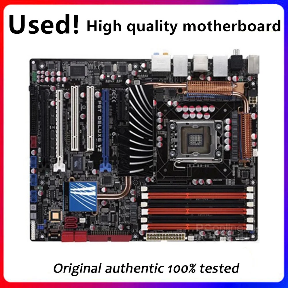 Per P6T Deluxe V2 Usato Originale Per Intel X58 Socket Lga 1366 Ddr3 Scheda Madre Lga1366 Mainboard