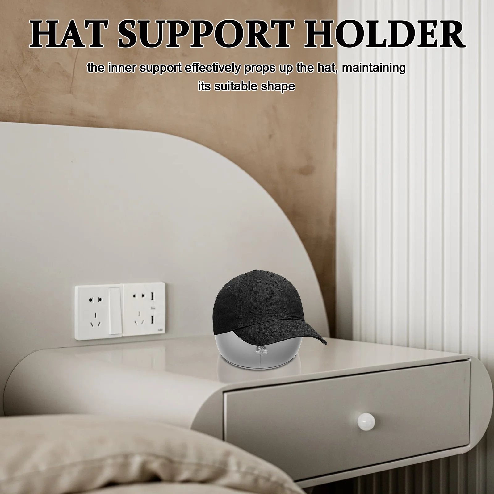 Hat Tray Display Stand Blow up Cap Holder Inner Support Shaper for Baseball Caps Inflatable Frame