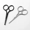 1Pc Stainless Steel Nose Hair Mini Small Scissors Eyelash Facial Hair Straight Round Tip For Eyebrows Nail Beard Manicure Makeup 5
