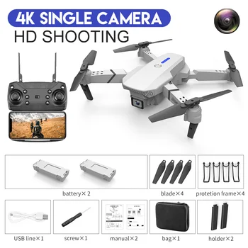 LSRC Quadcopter E88-525 Pro WIFI FPV Drone With Wide Angle HD 4K 1080P Camera Height Hold RC Foldable Quadcopter Dron Gift Toy 10