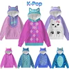 Kpop Kids Hoodies Halloween Cosplay Popular Movie Demon Hunter Saja Jinu Derpy Same Style Children's Sweatshirts Boys Girls Coat