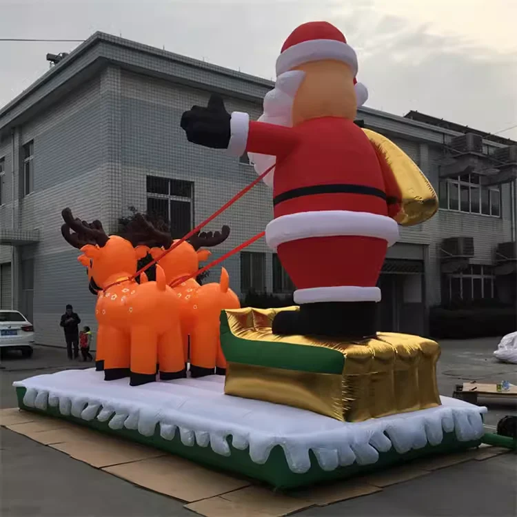 Indoor Outdoor Christmas Ornament Inflatable Santa Claus Snowman Tree Yard decorations Christmas inflatable with LED Lights