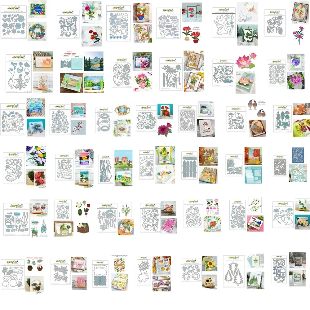 양각 벌집 다이 레이어 꽃 절단 다이, 금속 절단 DIY 금형, 스크랩북 종이 ..