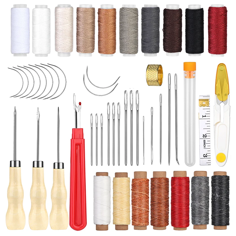 LMDZ 48pcs Leather Sewing Kit Suitable for Leather Repair for Beginner