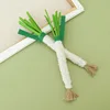 3pcs Simulated Scallion Shape Cat Toys with Natural Silver Vine Stick Pet Pet Chew Toys Cat Teething Products Cat Teasing Toy 5