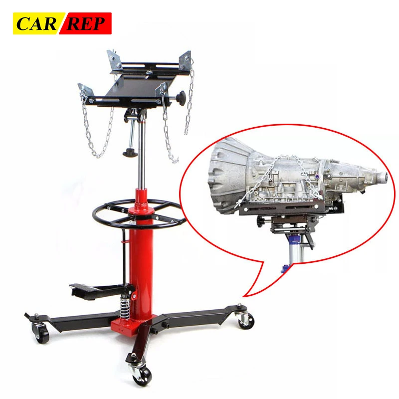 Hot Sale 1100Lbs Hydraulic High Position Vehicle Engine Transmission Jack Manual Lifting Type With CE For Car Repair Tools