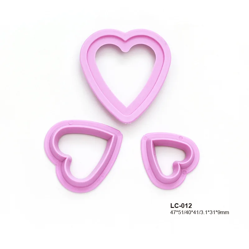 Small Bird Star Heart Polymer Clay Cutter Jewelry Making DIY Earring Mini Cutting Mold Pottery Ceramic cookie Cutter 3pcs