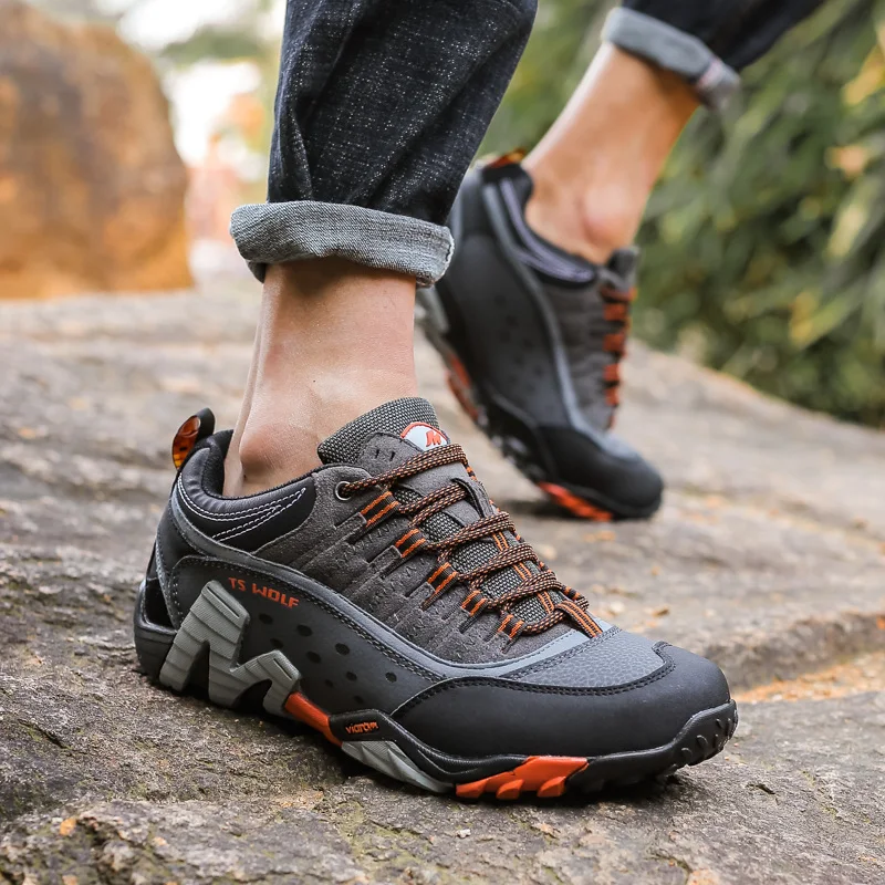2022 Platform Non slip Hiking Shoes Men 