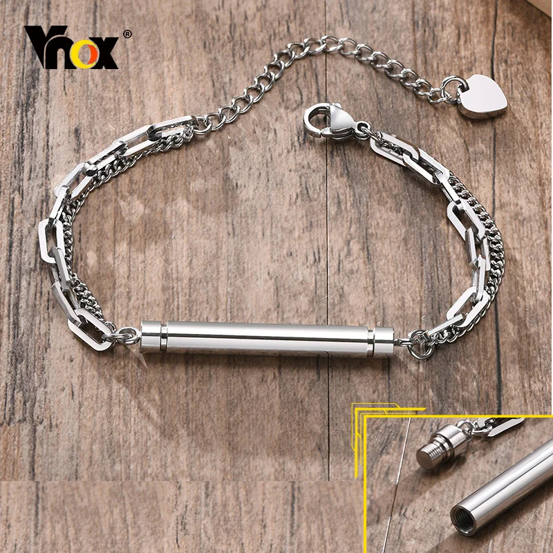 Bracciale Porta Ceneri Vikingo In Acciaio Inox Con Urna – Gioiello Funerario Personalizzabile Per Uomo E Donna