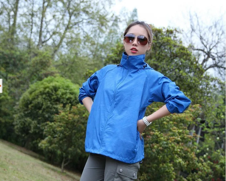 thumbnail image 1 of Cortavientos para deportes al aire libre, abrigo fino Unisex, impermeable, chaqueta básica de secado rápido, protección solar, chaquetas con capucha ultraligeras para hombres y mujeres, 1 of 5