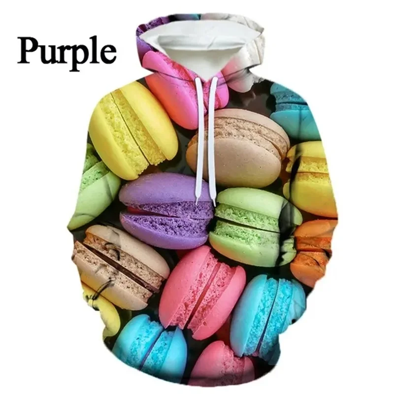 thumbnail image 1 of Sudadera con capucha y estampado 3D de comida divertida para hombre, sudadera de manga larga con capucha, sudadera informal de gran tamaño para hombre, 1 of 5