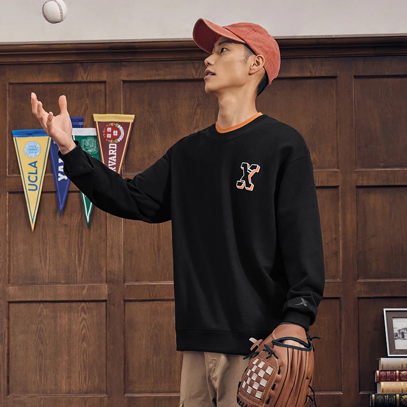 Xtep Hoodies Men Women Fashion Solid Color Comfortable Causal Male Female Sweatshirt Spring Autumn Warm Unisex Tops 877327920103