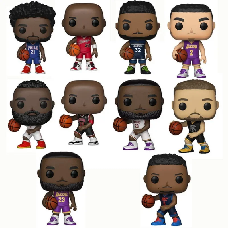 thumbnail image 4 of Figura de acción Funko Michael Jordan 54# 56# Lebron James Curry Super Basketball Star 12 patrones PVC colección modelo muñeca juguetes, 4 of 5